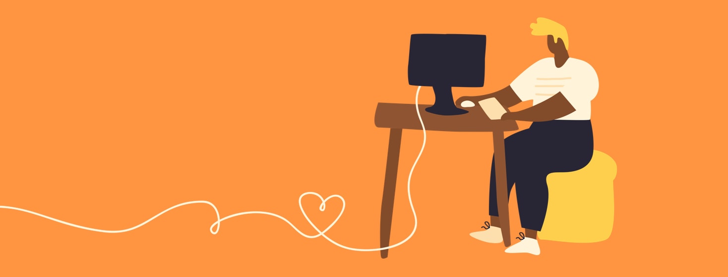 Person at a computer