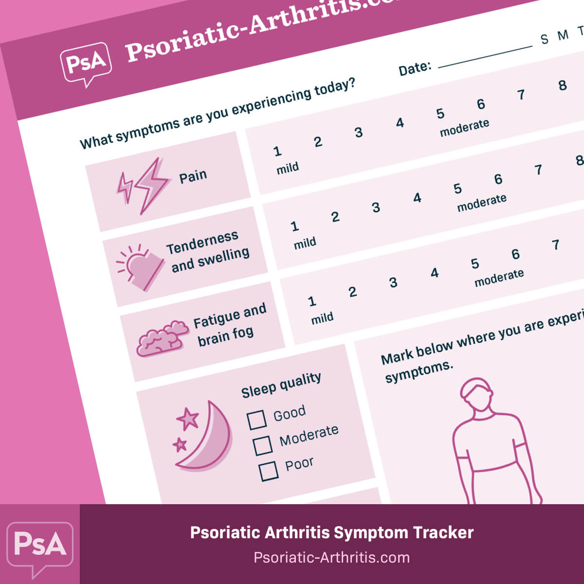 Psoriatic-Arthritis.com Symptom Tracker